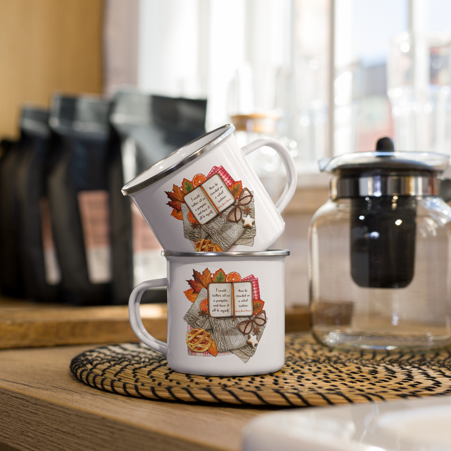 Fall Enamel Camp Mug