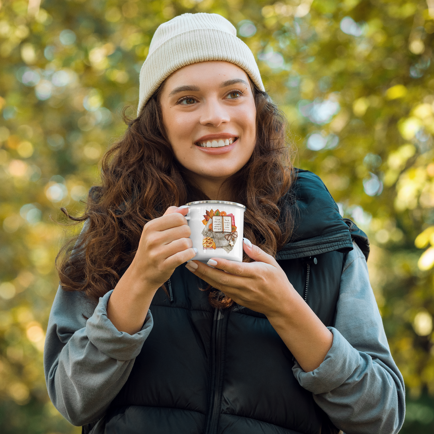Fall Enamel Camp Mug