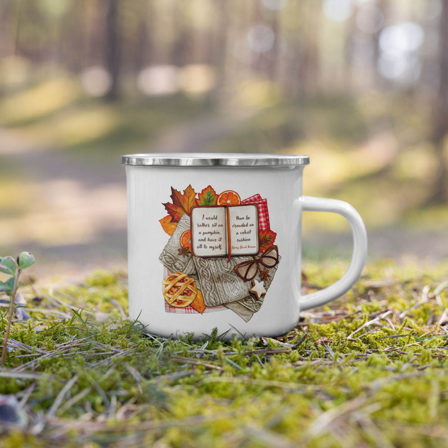 Fall Enamel Camp Mug