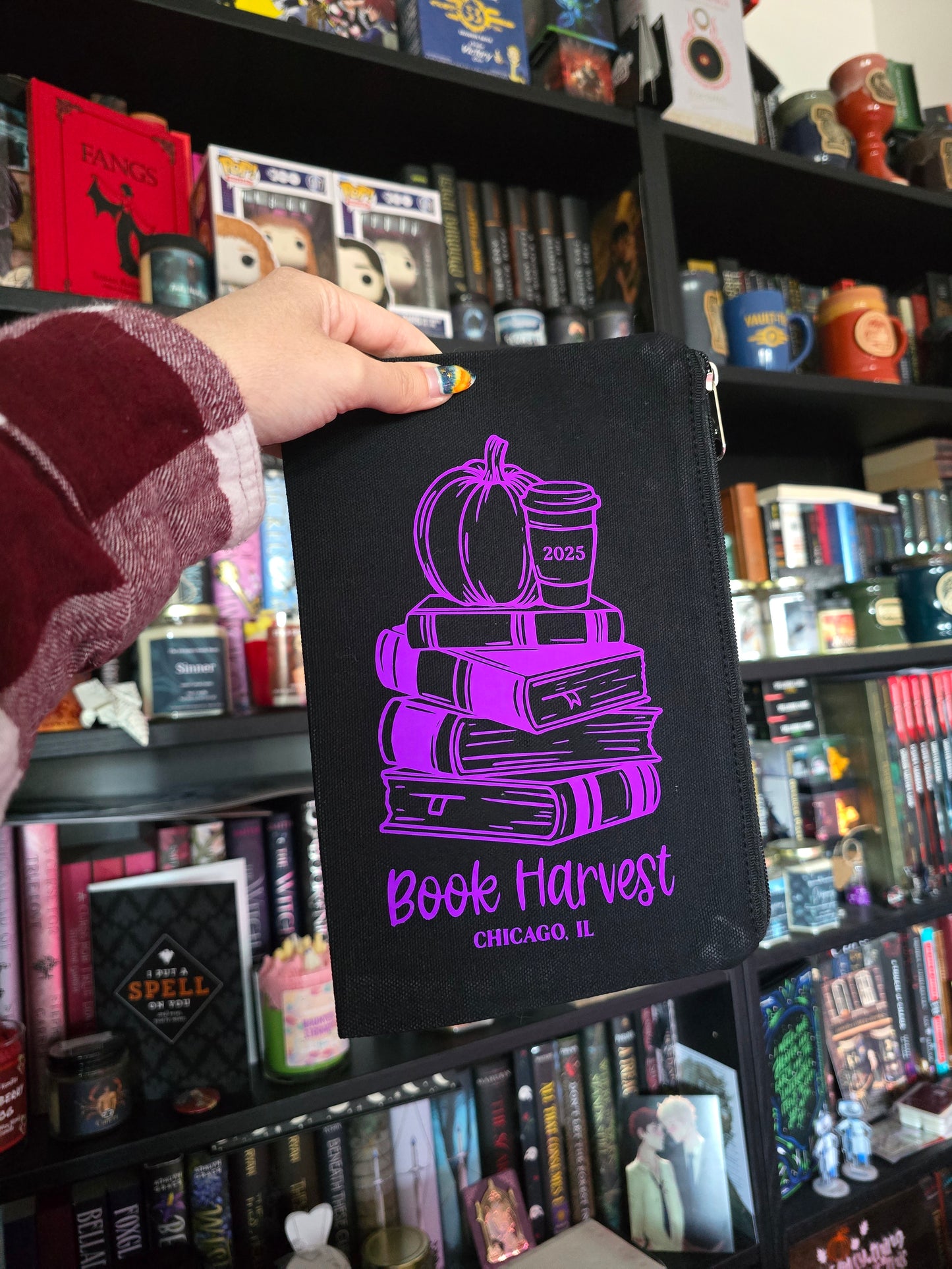 Book Harvest - Zipper Pouch Bag (Large)