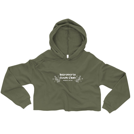Introverts Book Club Crop Hoodie