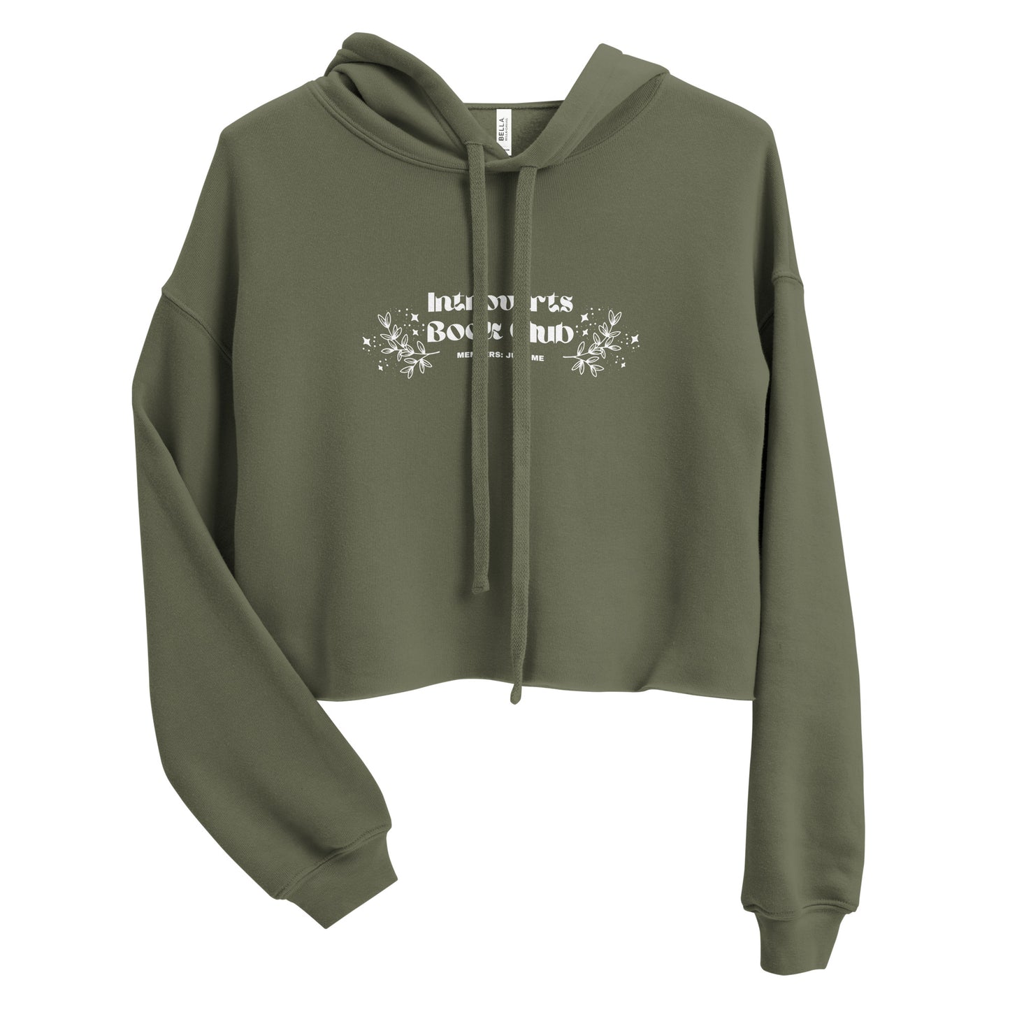 Introverts Book Club Crop Hoodie