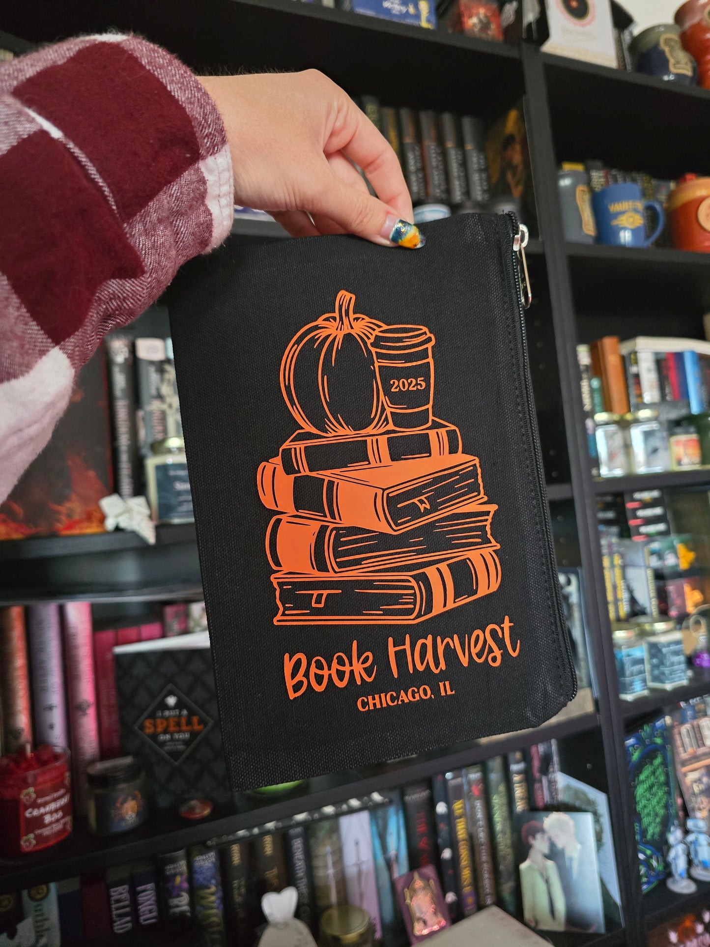 Book Harvest - Zipper Pouch Bag (Large)