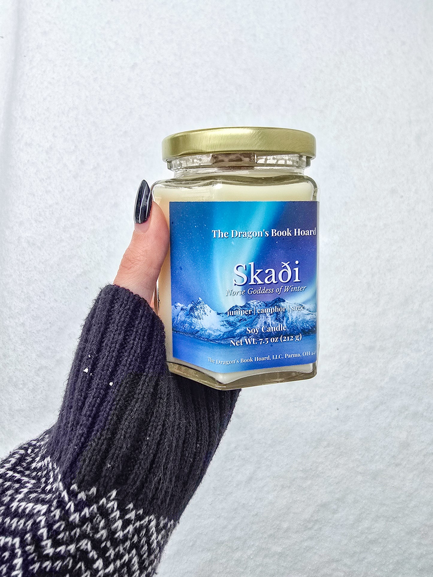 Skaði - Norse Goddess of Winter - 7.5 Candle